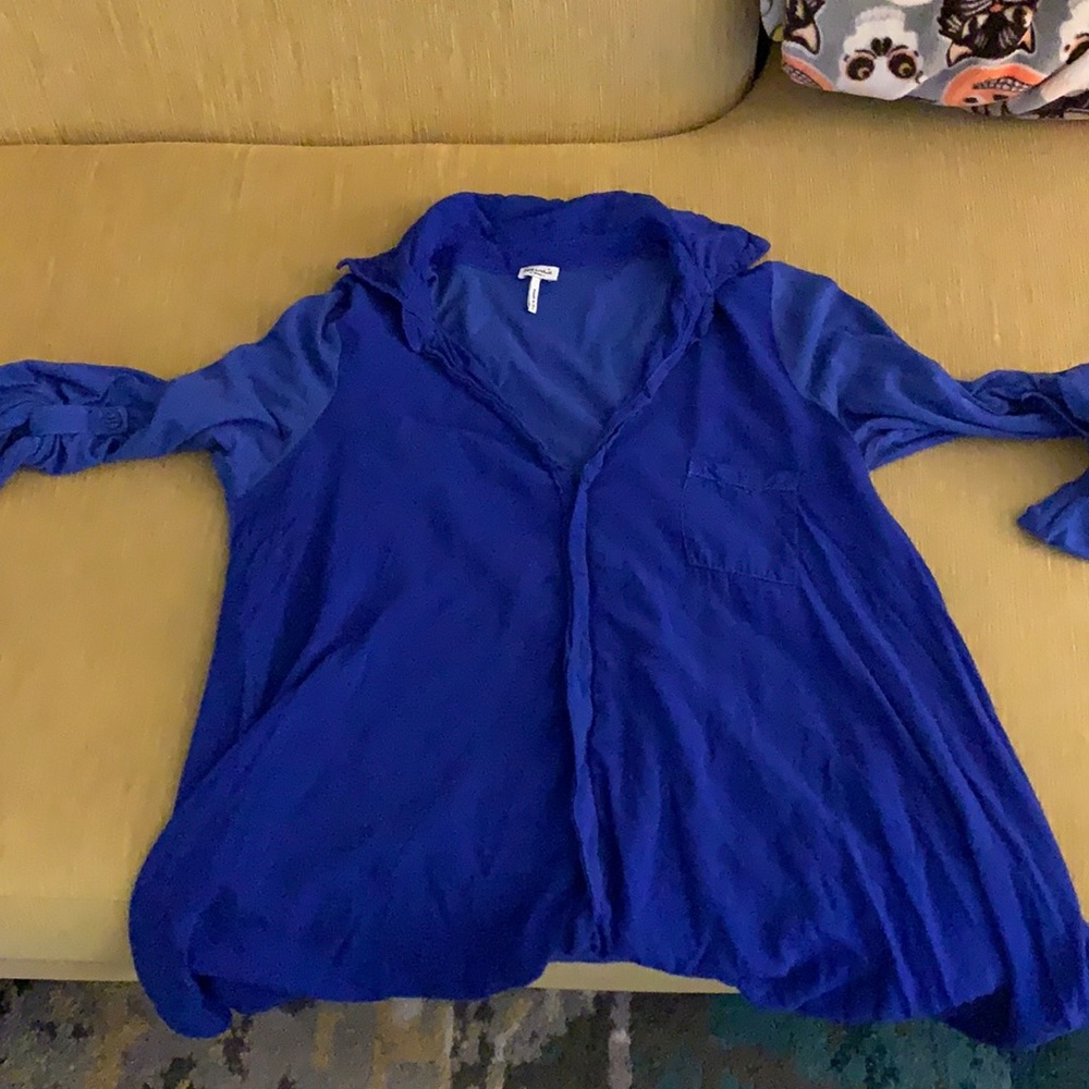 Splendid XSmall Roll Sleeved Top